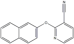 2-(naphthalen-2-yloxy)pyridine-3-carbonitrile Struktur