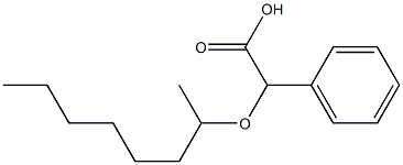 2-(octan-2-yloxy)-2-phenylacetic acid Struktur