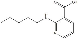 2-(pentylamino)pyridine-3-carboxylic acid Struktur