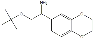 2-(tert-butoxy)-1-(2,3-dihydro-1,4-benzodioxin-6-yl)ethan-1-amine Struktur