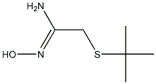 2-(tert-butylsulfanyl)-N'-hydroxyethanimidamide Struktur