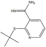 2-(tert-butylsulfanyl)pyridine-3-carboximidamide Struktur