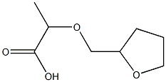 2-(tetrahydrofuran-2-ylmethoxy)propanoic acid Struktur