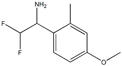 2,2-difluoro-1-(4-methoxy-2-methylphenyl)ethan-1-amine Struktur