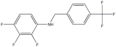 2,3,4-trifluoro-N-{[4-(trifluoromethyl)phenyl]methyl}aniline Struktur