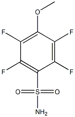 2,3,5,6-tetrafluoro-4-methoxybenzenesulfonamide Struktur