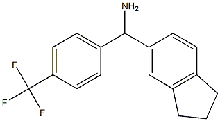 2,3-dihydro-1H-inden-5-yl[4-(trifluoromethyl)phenyl]methanamine Struktur