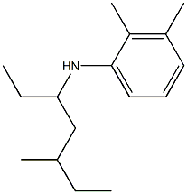 2,3-dimethyl-N-(5-methylheptan-3-yl)aniline Struktur