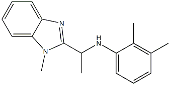 2,3-dimethyl-N-[1-(1-methyl-1H-1,3-benzodiazol-2-yl)ethyl]aniline Struktur