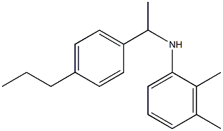 2,3-dimethyl-N-[1-(4-propylphenyl)ethyl]aniline Struktur