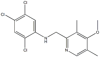 2,4,5-trichloro-N-[(4-methoxy-3,5-dimethylpyridin-2-yl)methyl]aniline Struktur