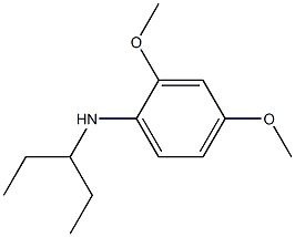 2,4-dimethoxy-N-(pentan-3-yl)aniline Struktur