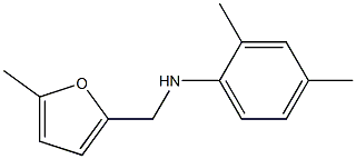 2,4-dimethyl-N-[(5-methylfuran-2-yl)methyl]aniline Struktur