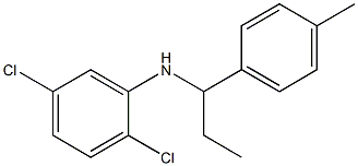 2,5-dichloro-N-[1-(4-methylphenyl)propyl]aniline Struktur