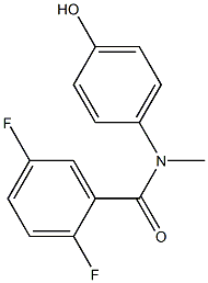 2,5-difluoro-N-(4-hydroxyphenyl)-N-methylbenzamide Struktur