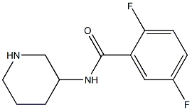 2,5-difluoro-N-piperidin-3-ylbenzamide Struktur