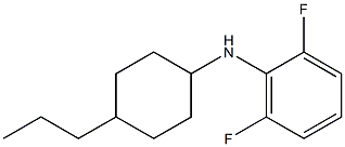 2,6-difluoro-N-(4-propylcyclohexyl)aniline Struktur