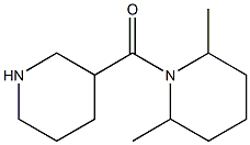 2,6-dimethyl-1-(piperidin-3-ylcarbonyl)piperidine Struktur