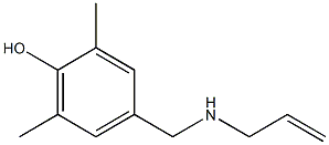 2,6-dimethyl-4-[(prop-2-en-1-ylamino)methyl]phenol Struktur