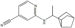 2-[(1-{bicyclo[2.2.1]heptan-2-yl}ethyl)amino]pyridine-4-carbonitrile Struktur