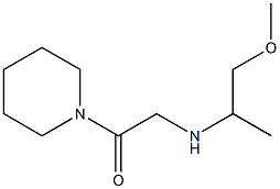 2-[(1-methoxypropan-2-yl)amino]-1-(piperidin-1-yl)ethan-1-one Struktur