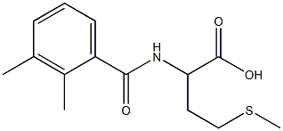 2-[(2,3-dimethylbenzoyl)amino]-4-(methylthio)butanoic acid Struktur