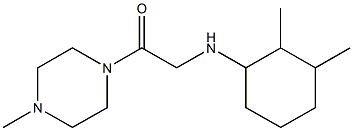 2-[(2,3-dimethylcyclohexyl)amino]-1-(4-methylpiperazin-1-yl)ethan-1-one Struktur