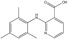 2-[(2,4,6-trimethylphenyl)amino]pyridine-3-carboxylic acid Struktur