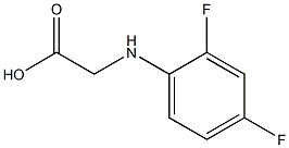 2-[(2,4-difluorophenyl)amino]acetic acid Struktur