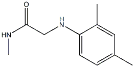 2-[(2,4-dimethylphenyl)amino]-N-methylacetamide Struktur