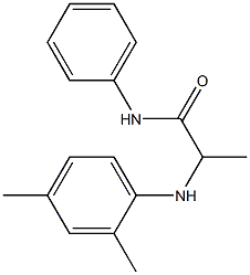 2-[(2,4-dimethylphenyl)amino]-N-phenylpropanamide Struktur