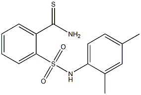 2-[(2,4-dimethylphenyl)sulfamoyl]benzene-1-carbothioamide Struktur