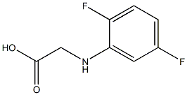 2-[(2,5-difluorophenyl)amino]acetic acid Struktur