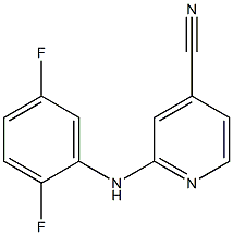 2-[(2,5-difluorophenyl)amino]isonicotinonitrile Struktur