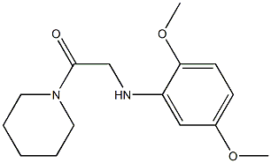 2-[(2,5-dimethoxyphenyl)amino]-1-(piperidin-1-yl)ethan-1-one Struktur