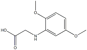 2-[(2,5-dimethoxyphenyl)amino]acetic acid Struktur