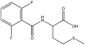 2-[(2,6-difluorophenyl)formamido]-4-(methylsulfanyl)butanoic acid Struktur