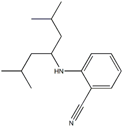 2-[(2,6-dimethylheptan-4-yl)amino]benzonitrile Struktur