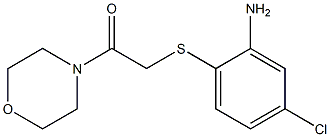 2-[(2-amino-4-chlorophenyl)sulfanyl]-1-(morpholin-4-yl)ethan-1-one Struktur