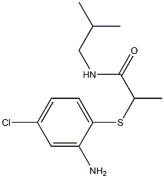 2-[(2-amino-4-chlorophenyl)sulfanyl]-N-(2-methylpropyl)propanamide Struktur