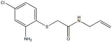 2-[(2-amino-4-chlorophenyl)sulfanyl]-N-(prop-2-en-1-yl)acetamide Struktur