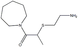 2-[(2-aminoethyl)sulfanyl]-1-(azepan-1-yl)propan-1-one Struktur