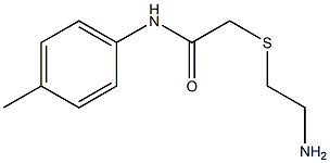 2-[(2-aminoethyl)thio]-N-(4-methylphenyl)acetamide Struktur