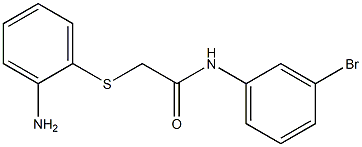 2-[(2-aminophenyl)thio]-N-(3-bromophenyl)acetamide Struktur