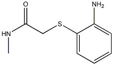 2-[(2-aminophenyl)thio]-N-methylacetamide Struktur