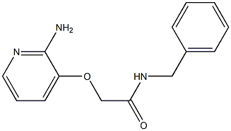 2-[(2-aminopyridin-3-yl)oxy]-N-benzylacetamide Struktur