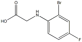 2-[(2-bromo-4-fluorophenyl)amino]acetic acid Struktur