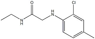 2-[(2-chloro-4-methylphenyl)amino]-N-ethylacetamide Struktur