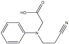 2-[(2-cyanoethyl)(phenyl)amino]acetic acid Struktur