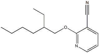 2-[(2-ethylhexyl)oxy]pyridine-3-carbonitrile Struktur